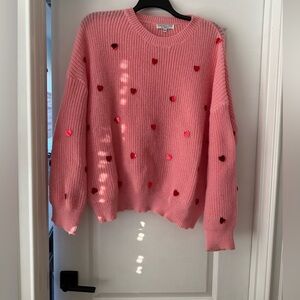 Heart Sweater Chic Soul Size 2XL.